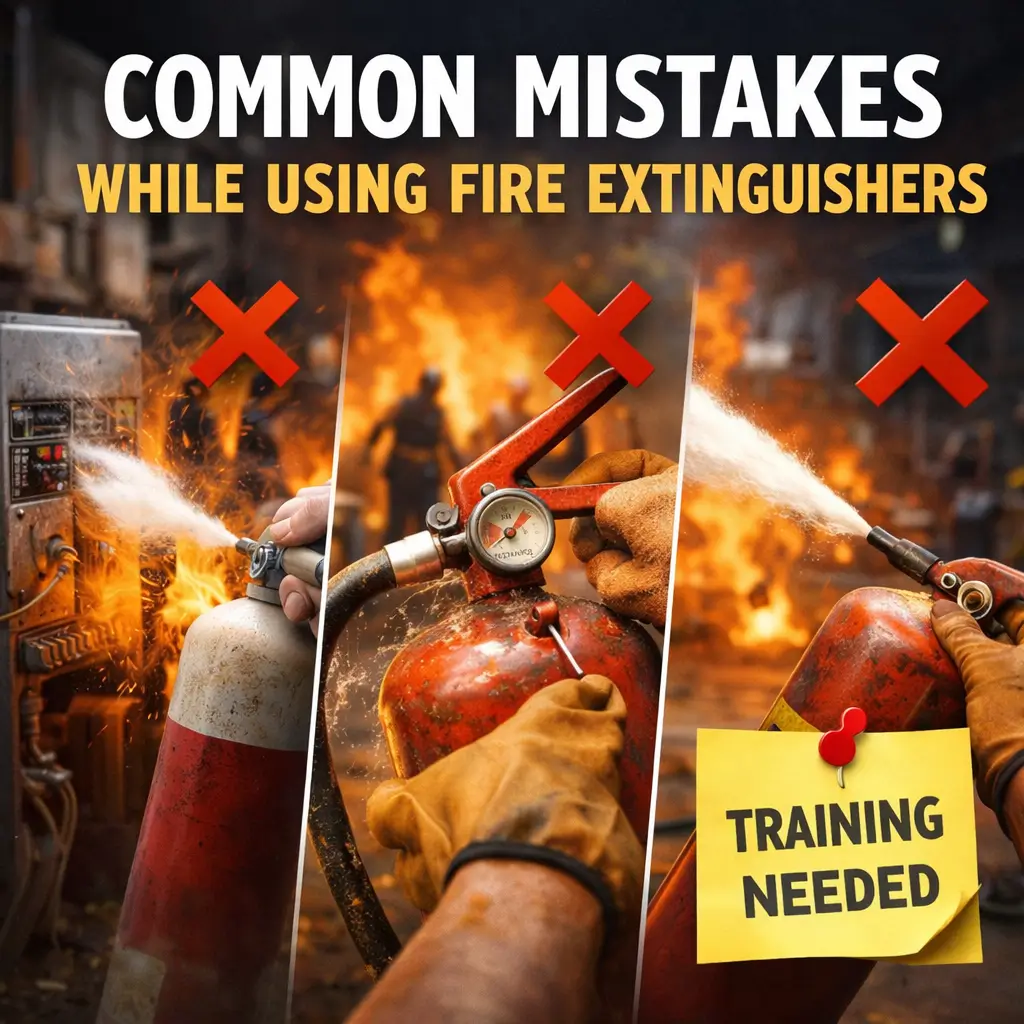 Common Mistakes While Using Fire Extinguishers