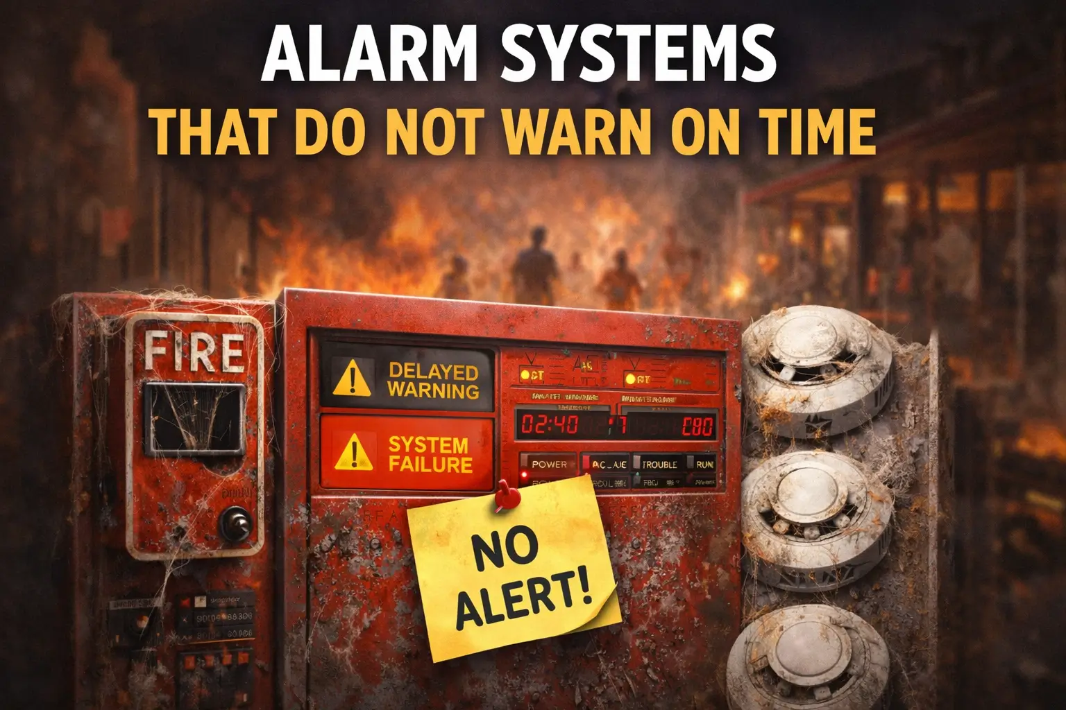 Alarm Systems That Do Not Warn on Time